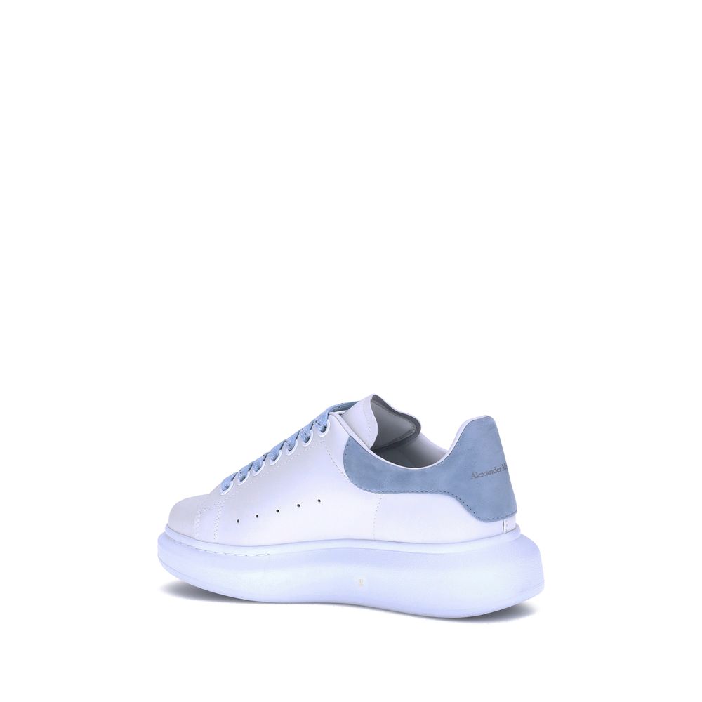 Alexander McQueen Blue Calf Leather Bos Taurus Platform Sneakers Alexander McQueen