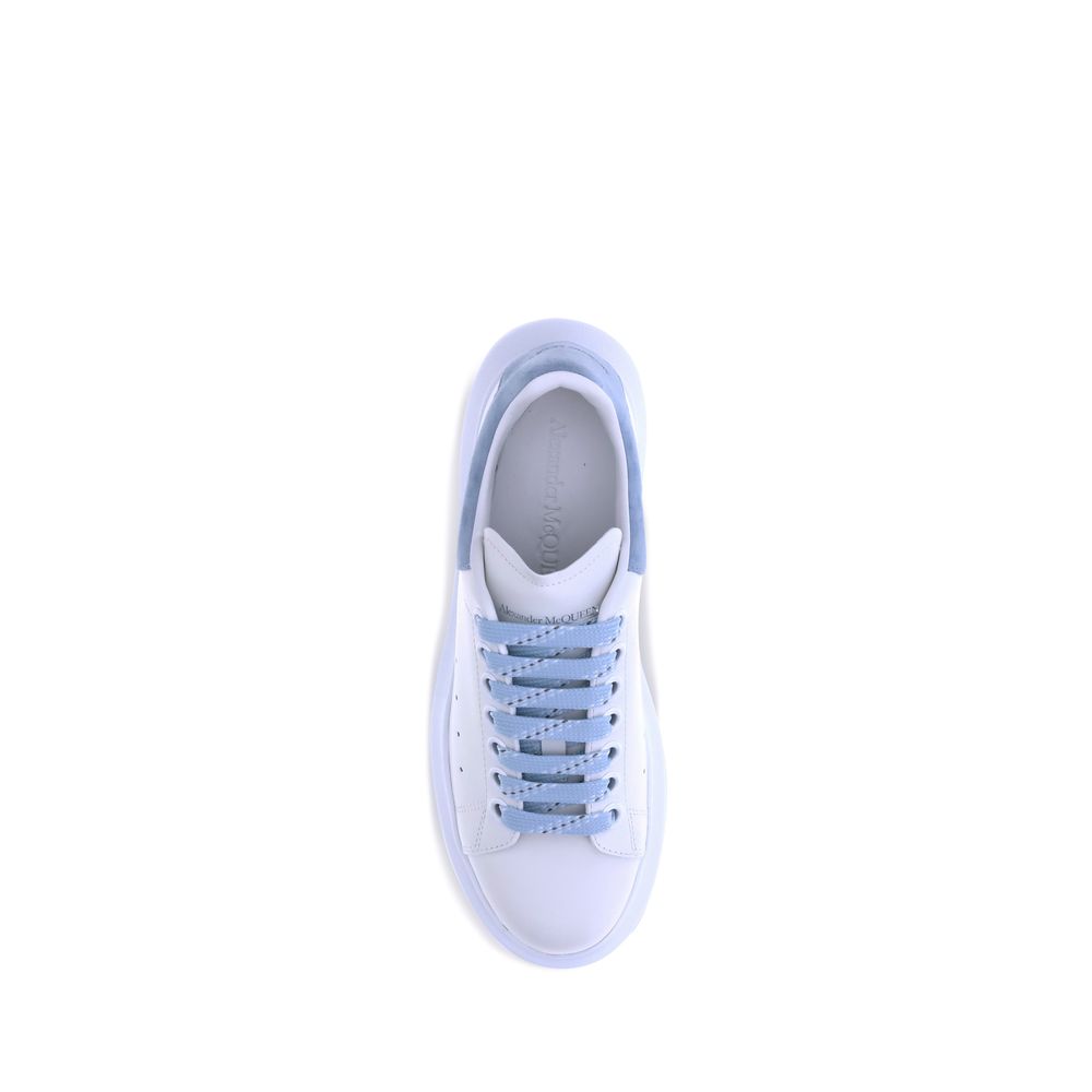 Alexander McQueen Blue Calf Leather Bos Taurus Platform Sneakers Alexander McQueen