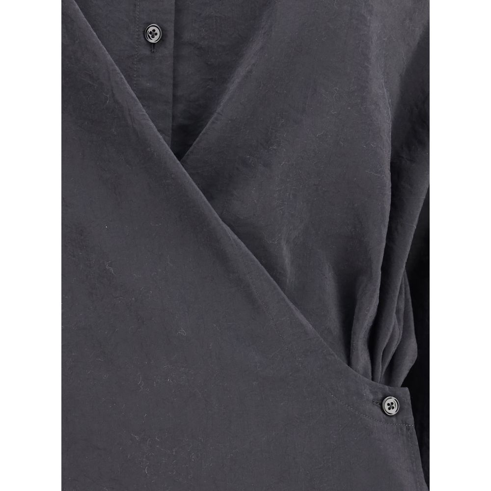 Lemaire Black Silk Dress Shirt Lemaire