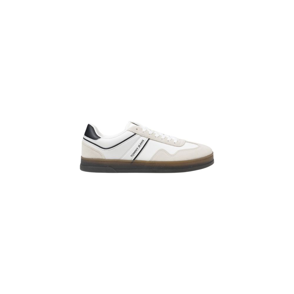 Tommy Hilfiger Jeans Black Leather Low Top Sneakers Tommy Hilfiger Jeans