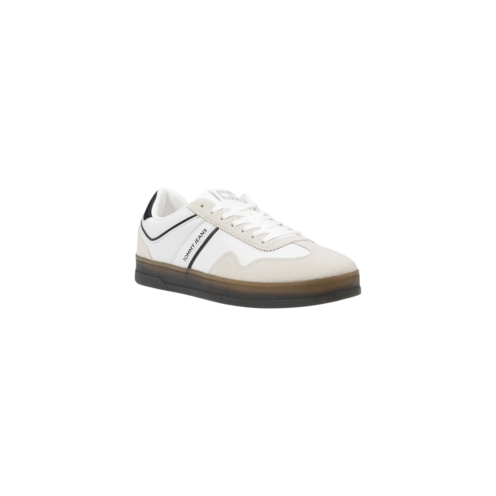 Tommy Hilfiger Jeans Black Leather Low Top Sneakers Tommy Hilfiger Jeans
