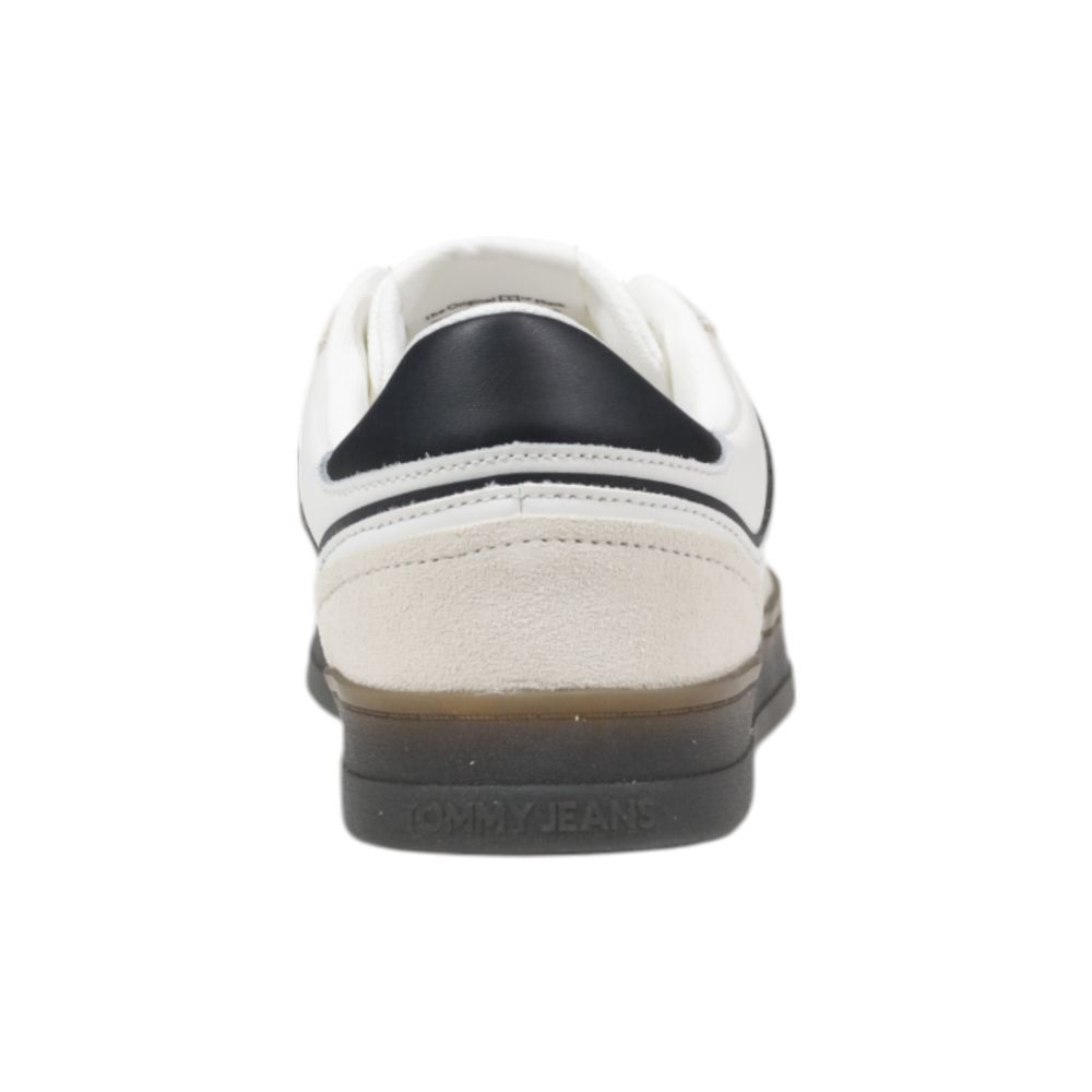 Tommy Hilfiger Jeans Black Leather Low Top Sneakers Tommy Hilfiger Jeans