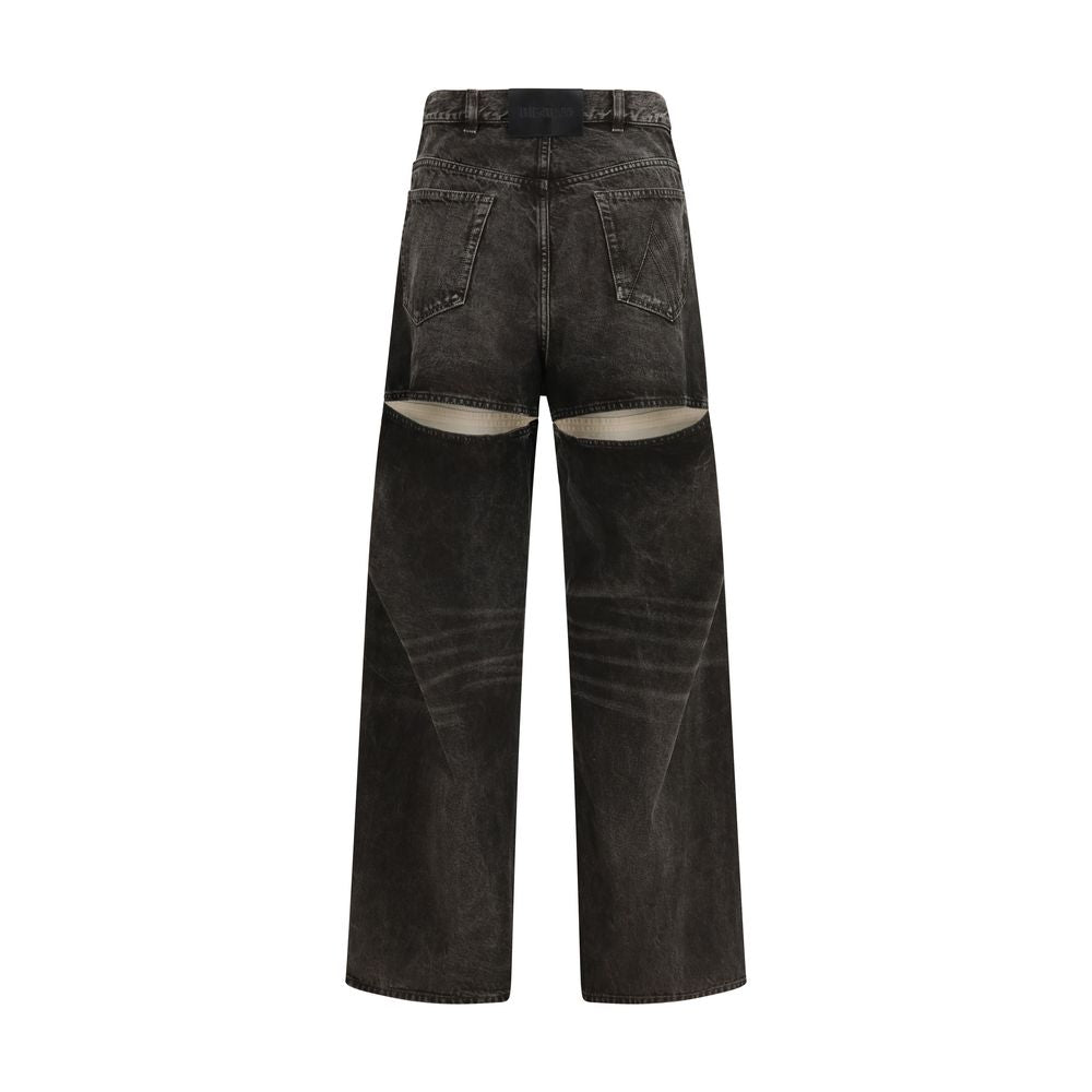 The Attico Black Cotton Jeans Denim The Attico