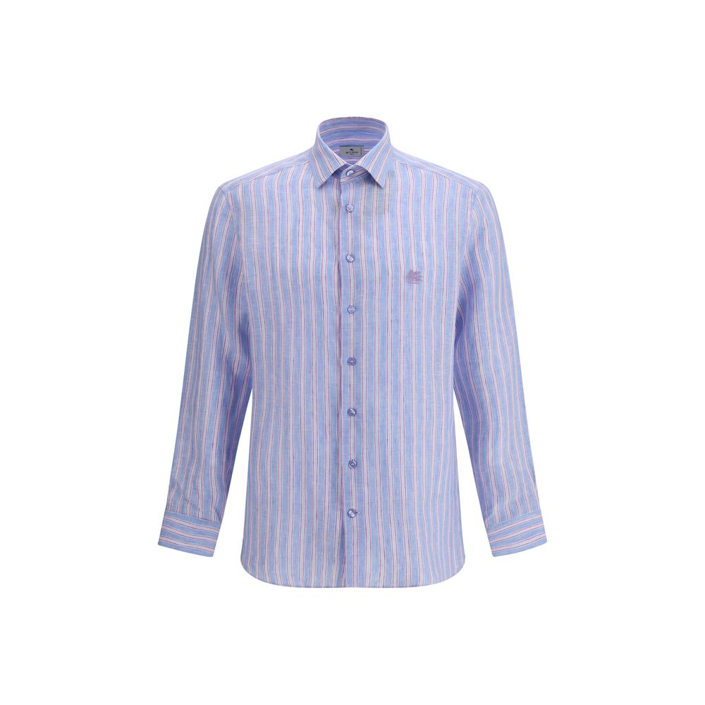 Etro Multicolor Linen Pattern Shirt Etro