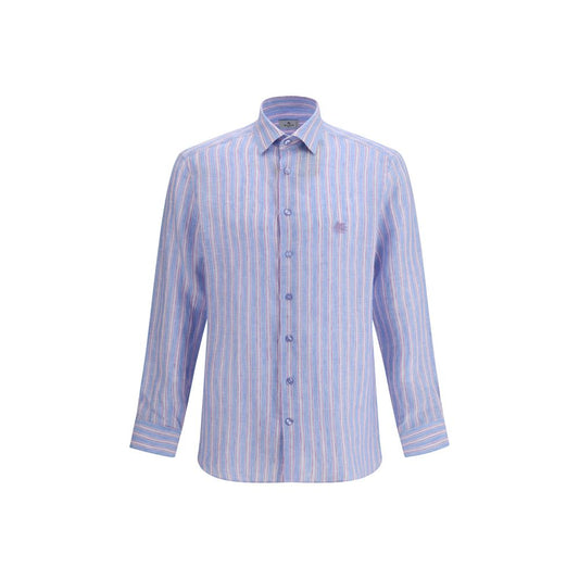 Etro Multicolor Linen Pattern Shirt Etro