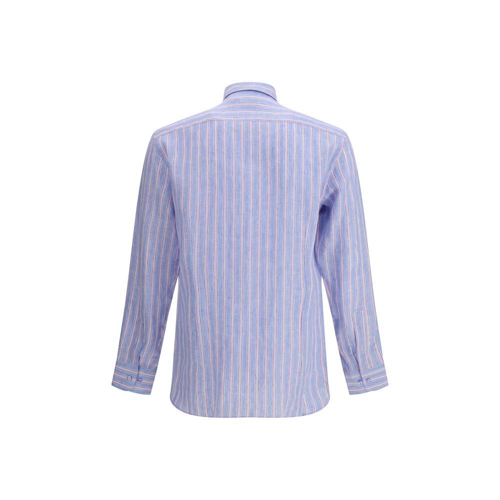 Etro Multicolor Linen Pattern Shirt Etro