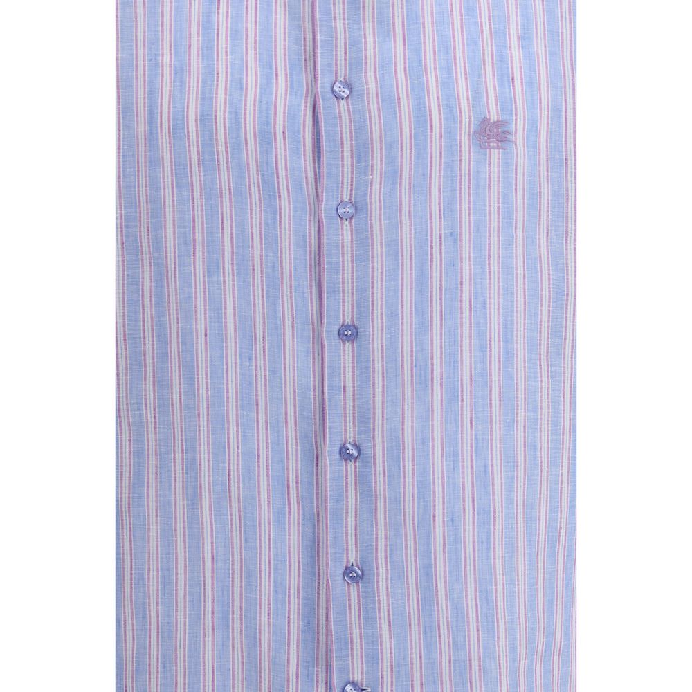 Etro Multicolor Linen Pattern Shirt Etro