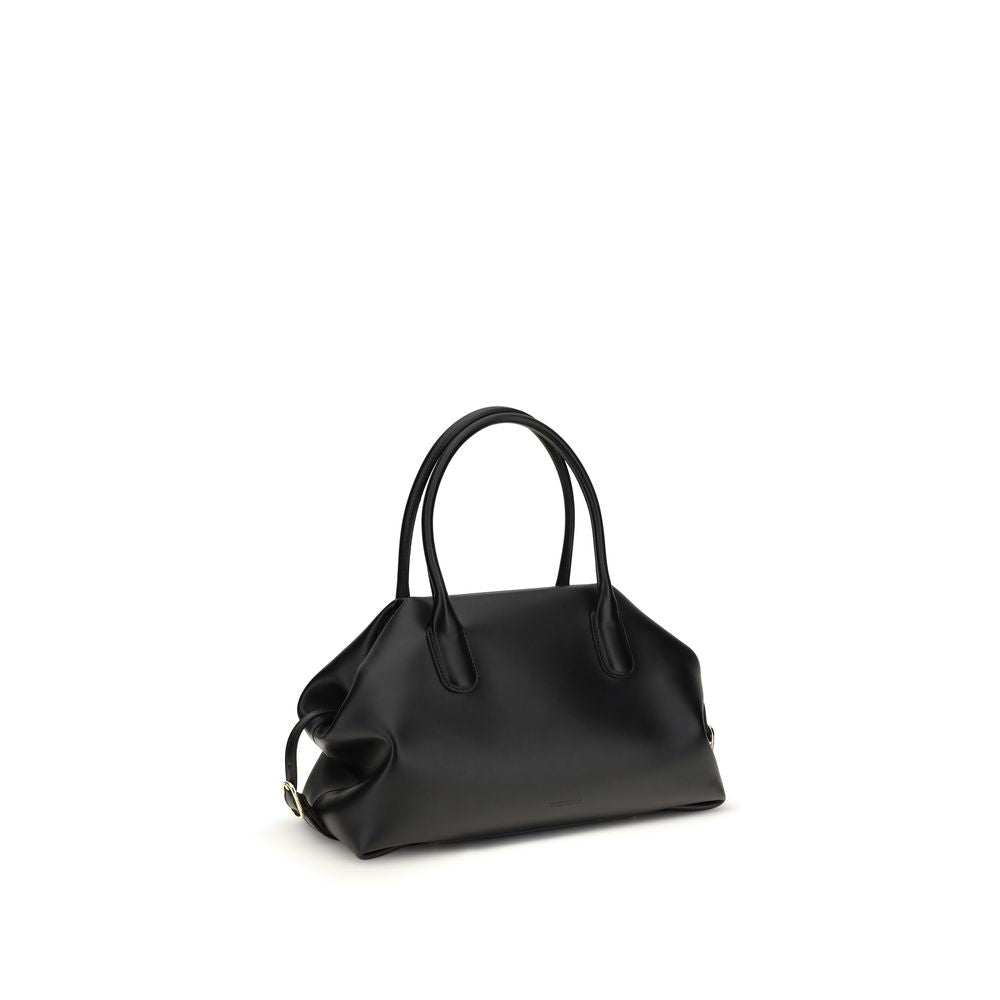 THEMOIRè Black Other Fibres Shoulder Bag THEMOIRè