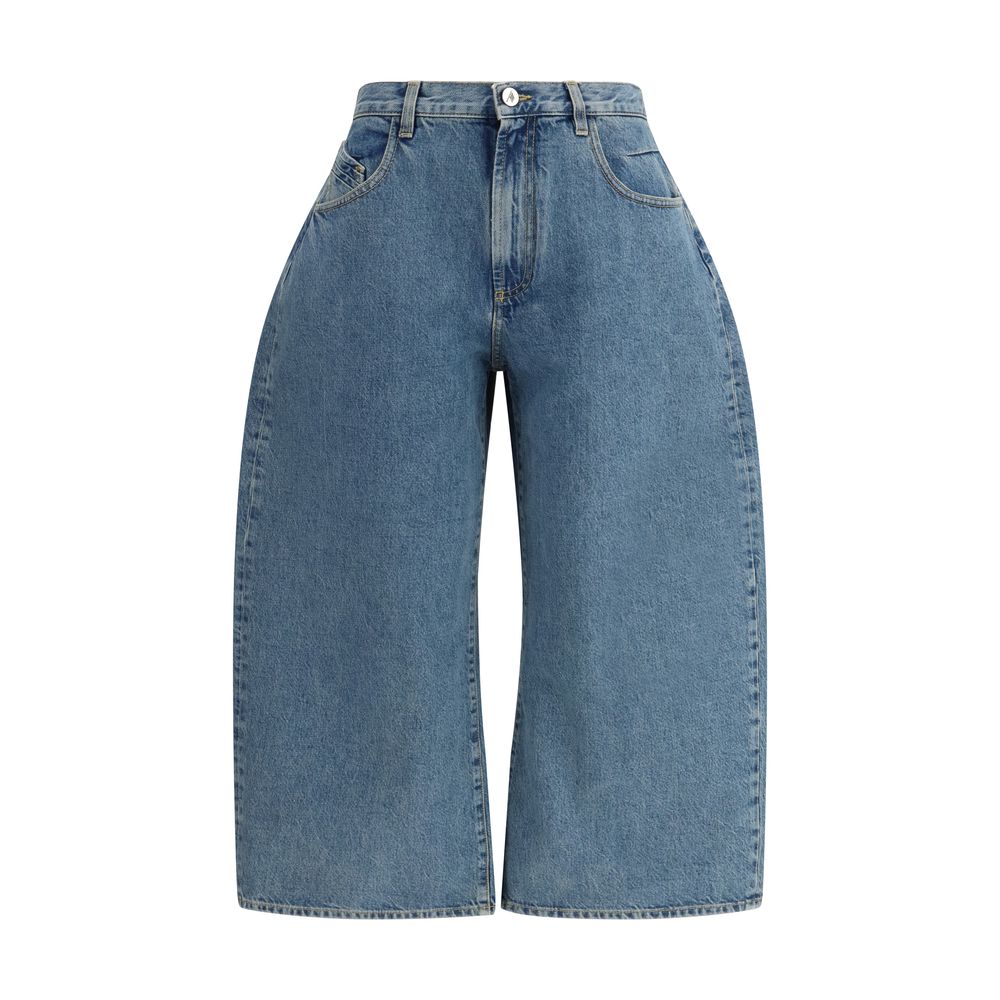 The Attico Blue Cotton Jeans Denim The Attico