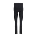 Gucci black viscose leggings with a sleek, fitted design and subtle branding details.