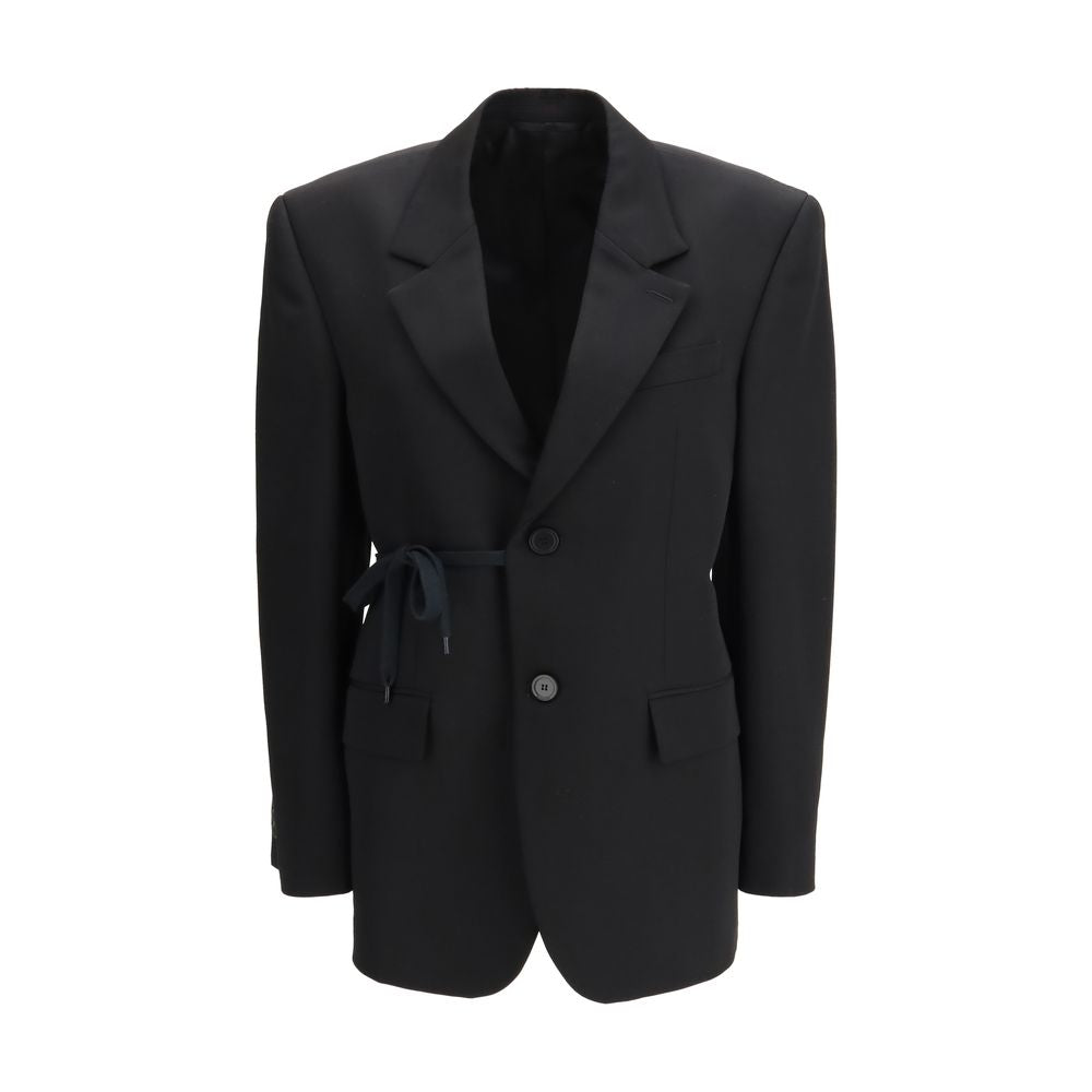 Balenciaga Black Wool Jackets And Coat Balenciaga