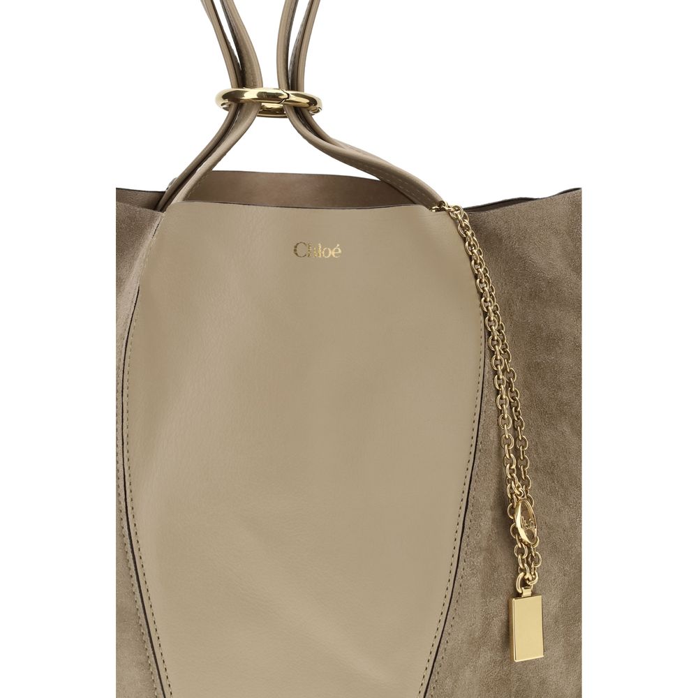 Chloé Beige Calf Leather Bos Taurus Shoulder Bag Chloé