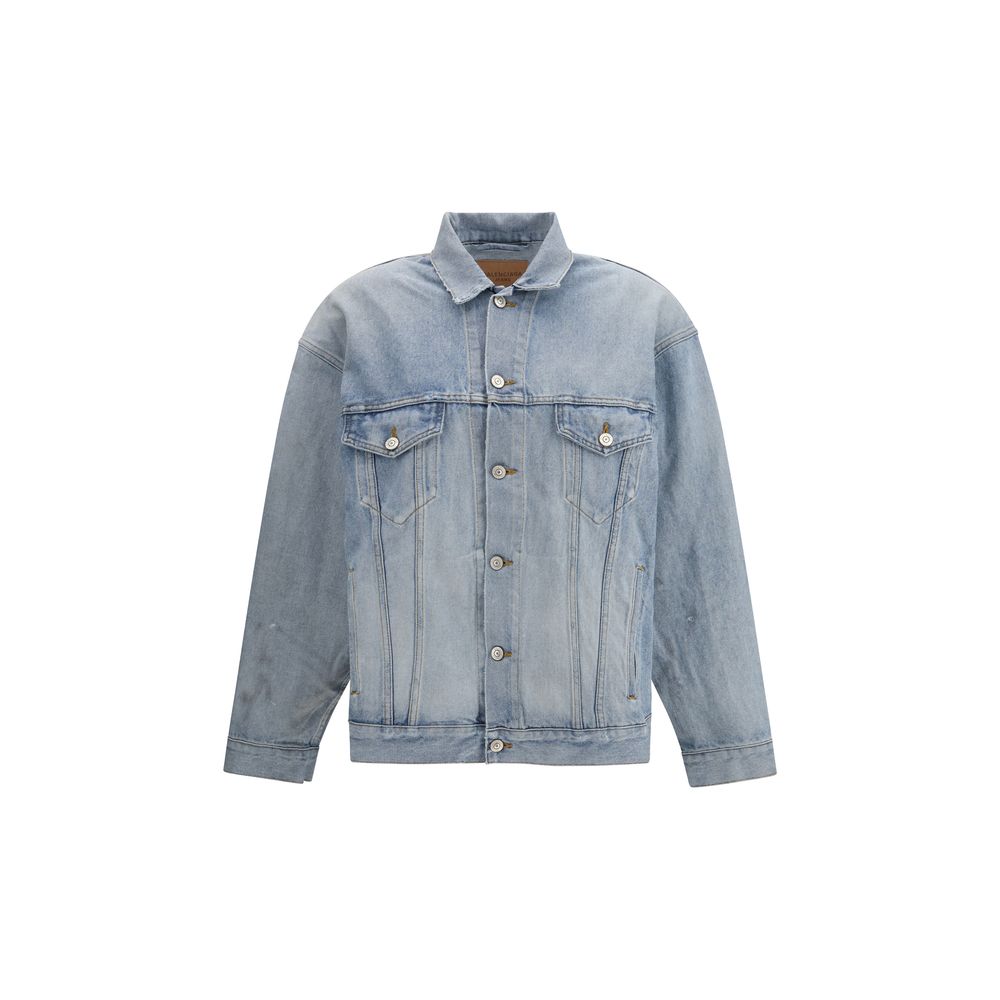 Balenciaga Light Blue Cotton Denim Jacket Balenciaga