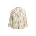 P.A.R.O.S.H. Cream Silk Pattern Shirt P.A.R.O.S.H.
