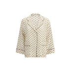 P.A.R.O.S.H. Cream Silk Pattern Shirt P.A.R.O.S.H.