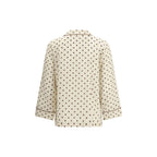P.A.R.O.S.H. Cream Silk Pattern Shirt P.A.R.O.S.H.