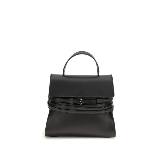 Moschino Black Calf Leather Bos Taurus Handbag Moschino