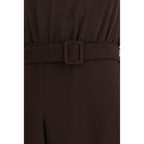 P.A.R.O.S.H. Brown Polyester Casual Dress