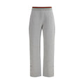 Gucci gray cotton casual pants with a relaxed fit and classic design, displayed on a neutral background.