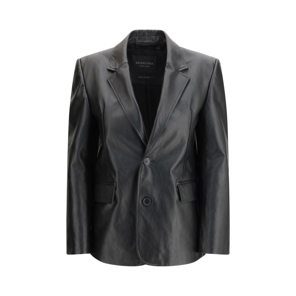 Balenciaga Black Leather Jacket Balenciaga