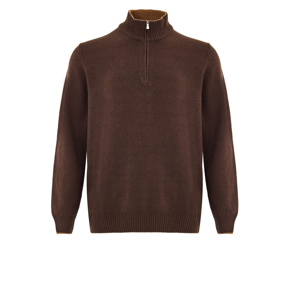 Gran Sasso Brown Wool Turtleneck
