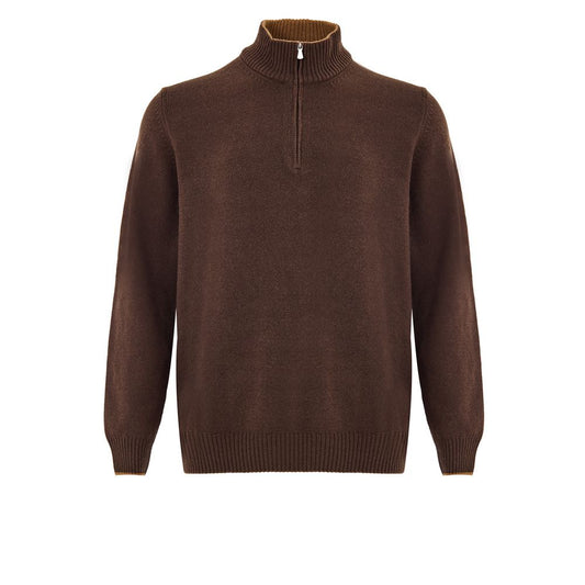 Gran Sasso Brown Wool Turtleneck