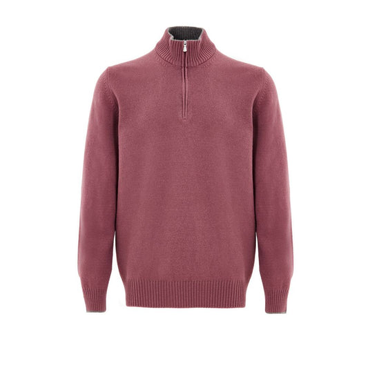 Gran Sasso Red Wool Turtleneck