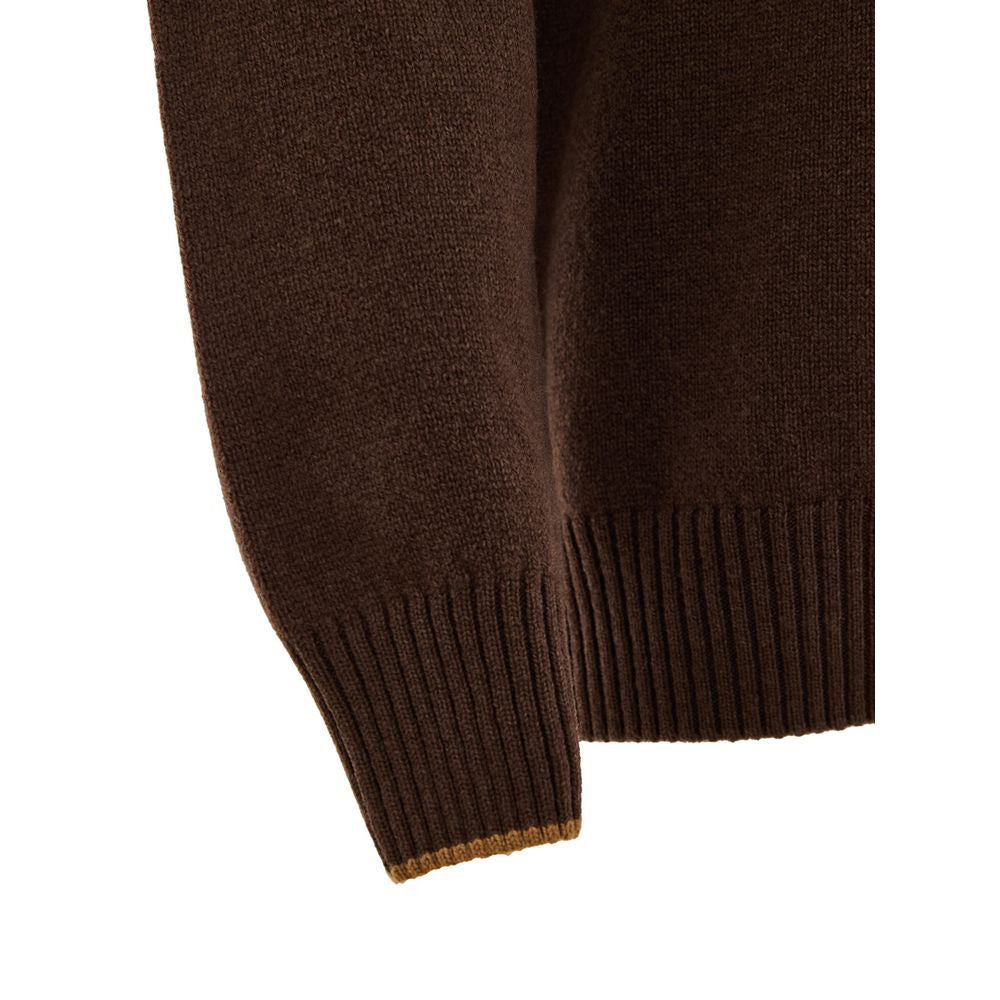 Gran Sasso Brown Wool Turtleneck
