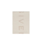 Givenchy beige cashmere scarf draped over a neutral background, showcasing soft texture and luxurious fabric.