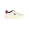 Tommy Hilfiger Bianco men's sneaker made of polyurethane with white design and casual athletic style.