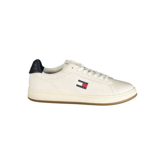 Tommy Hilfiger Bianco Poliuretano Men Sneaker Tommy Hilfiger