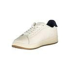 Tommy Hilfiger Bianco polyurethane men's sneaker with white design, laces, and sporty style.