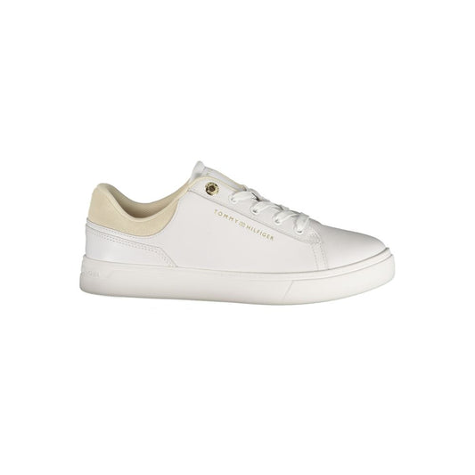 Tommy Hilfiger Bianco Polyurethane Women Sneaker Tommy Hilfiger