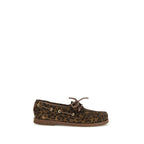 Gianvito Rossi multicolor calf leather Bos Taurus slip-on loafers with sleek design and vibrant color pattern.