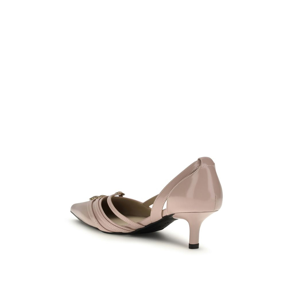 PINKO Multicolor Calf Leather Bos Taurus Mid Heel Pumps PINKO