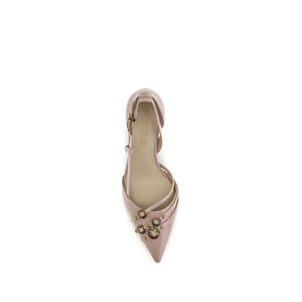 PINKO Multicolor Calf Leather Bos Taurus Mid Heel Pumps PINKO