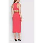 Patrizia Pepe Red Polyester Casual Dress - Eljoys Fashion 