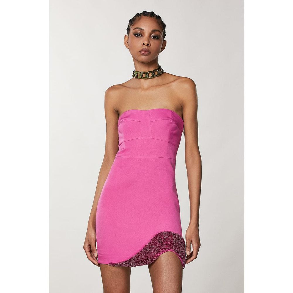 Patrizia Pepe Purple Polyester Cocktail Dress