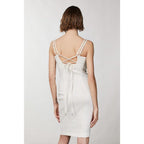 Patrizia Pepe White Linen Casual Dress - Eljoys Fashion 