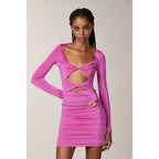 Patrizia Pepe Purple Polyamide Casual Dress