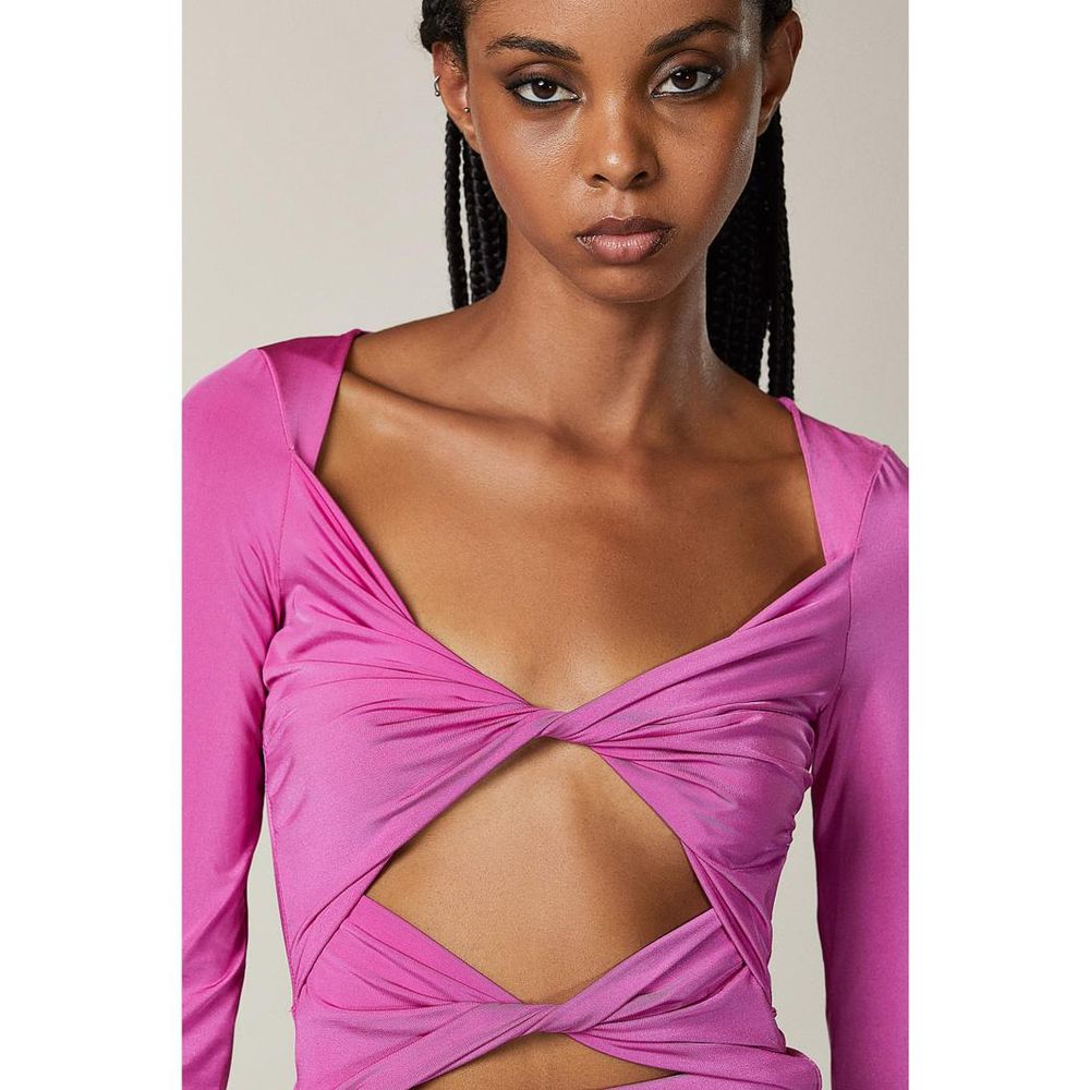 Patrizia Pepe Purple Polyamide Casual Dress
