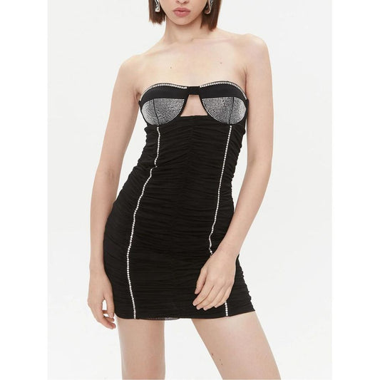 Patrizia Pepe Black Nylon Casual Dress