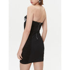 Patrizia Pepe Black Polyamide Cocktail Dress