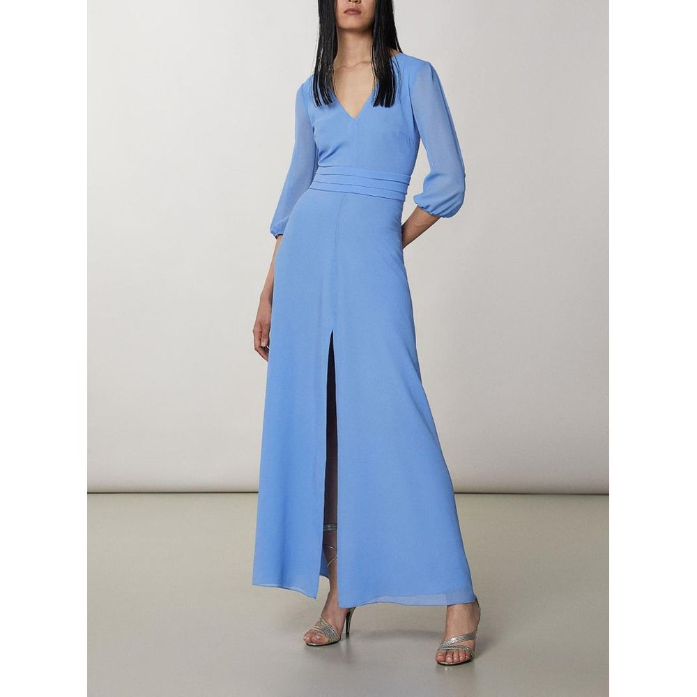 Patrizia Pepe Blue Polyester Casual Dress - Eljoys Fashion 