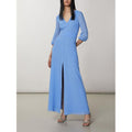 Patrizia Pepe Blue Polyester Casual Dress - Eljoys Fashion 