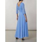 Patrizia Pepe Blue Polyester Casual Dress - Eljoys Fashion 