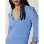 Patrizia Pepe Blue Polyester Casual Dress - Eljoys Fashion 