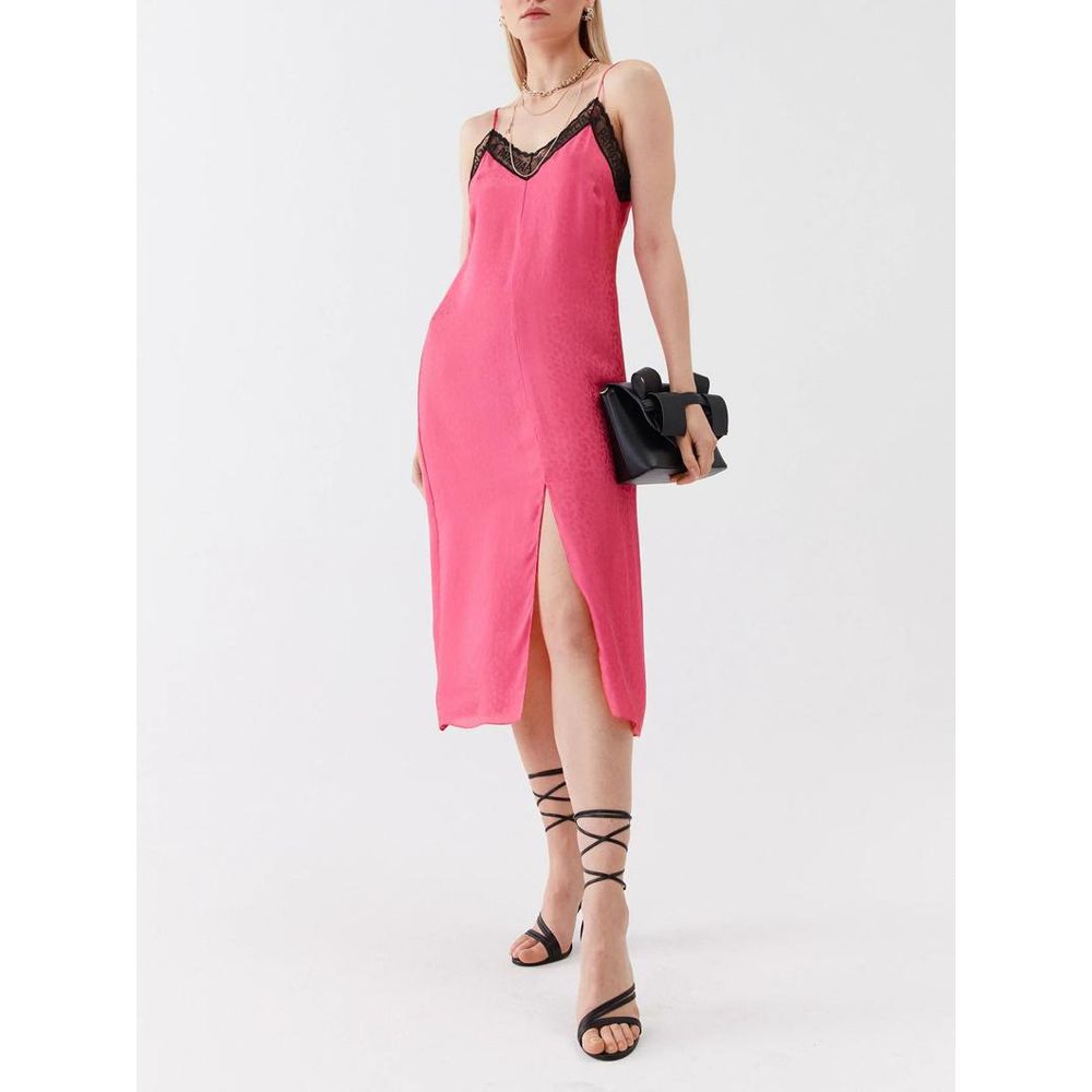 Patrizia Pepe Fuchsia Viscose Casual Dress - Eljoys Fashion 