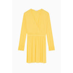 Patrizia Pepe Yellow Viscose Casual Dress