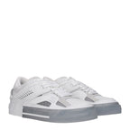 Dolce & Gabbana White Leather Low Top Sneakers Dolce & Gabbana